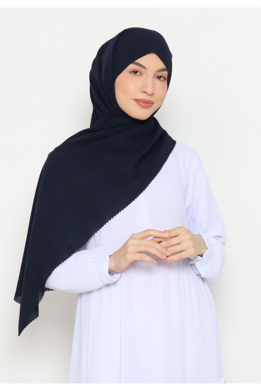 Pasmina Instan Lasercut Navy